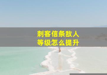 刺客信条敌人等级怎么提升