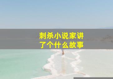 刺杀小说家讲了个什么故事