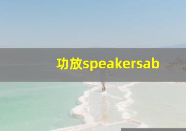 功放speakersab