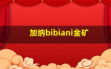 加纳bibiani金矿