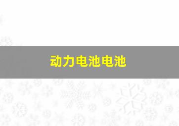 动力电池电池