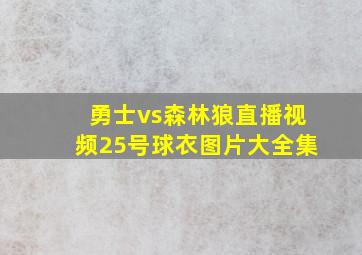 勇士vs森林狼直播视频25号球衣图片大全集