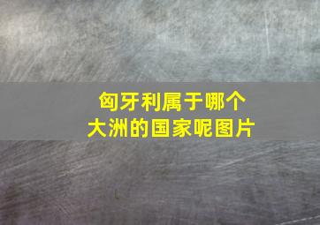 匈牙利属于哪个大洲的国家呢图片