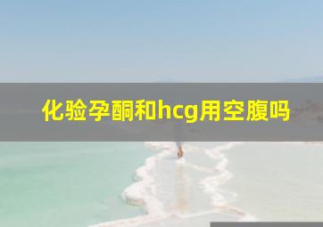 化验孕酮和hcg用空腹吗