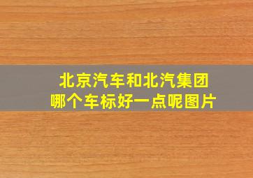 北京汽车和北汽集团哪个车标好一点呢图片