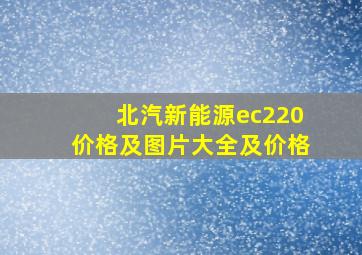 北汽新能源ec220价格及图片大全及价格