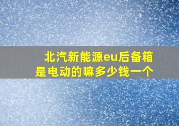 北汽新能源eu后备箱是电动的嘛多少钱一个