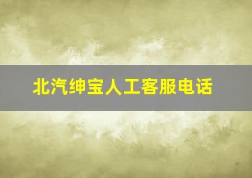 北汽绅宝人工客服电话