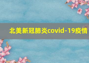 北美新冠肺炎covid-19疫情