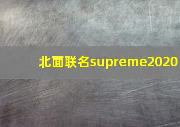 北面联名supreme2020