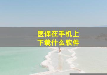 医保在手机上下载什么软件