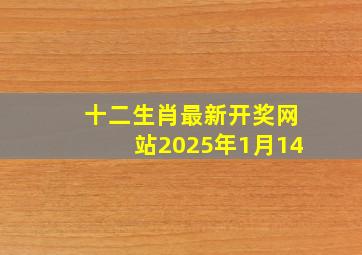 十二生肖最新开奖网站2025年1月14