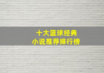 十大篮球经典小说推荐排行榜