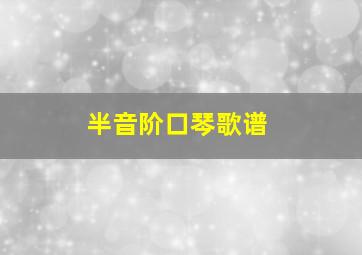 半音阶口琴歌谱