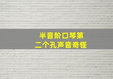 半音阶口琴第二个孔声音奇怪