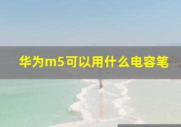 华为m5可以用什么电容笔