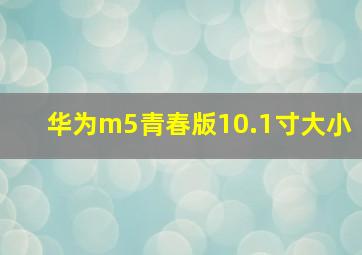 华为m5青春版10.1寸大小