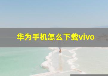 华为手机怎么下载vivo