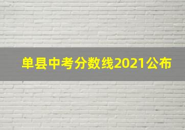 单县中考分数线2021公布