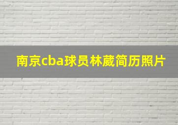 南京cba球员林葳简历照片