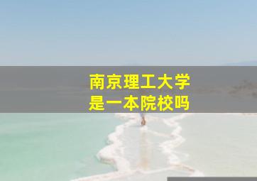 南京理工大学是一本院校吗