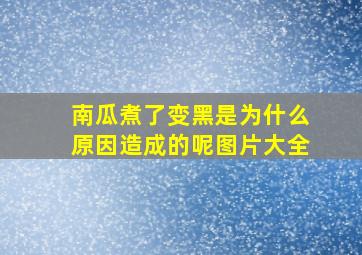 南瓜煮了变黑是为什么原因造成的呢图片大全