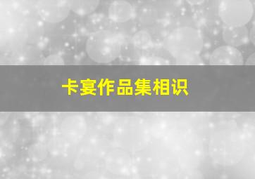 卡宴作品集相识