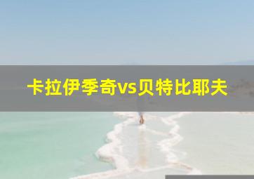 卡拉伊季奇vs贝特比耶夫