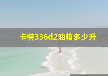 卡特336d2油箱多少升