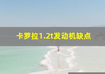 卡罗拉1.2t发动机缺点