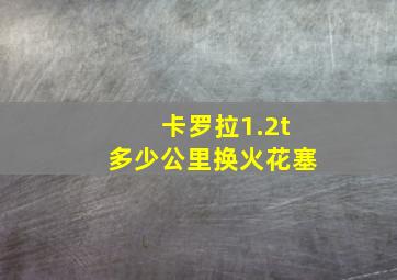 卡罗拉1.2t多少公里换火花塞