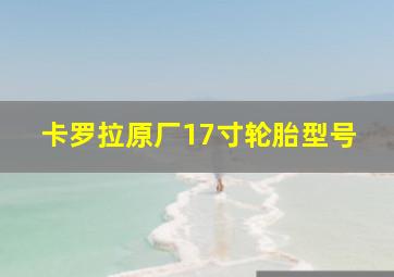 卡罗拉原厂17寸轮胎型号