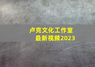 卢克文化工作室最新视频2023