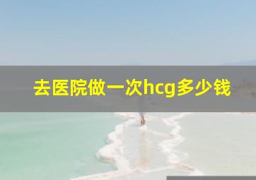 去医院做一次hcg多少钱