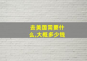 去美国需要什么,大概多少钱