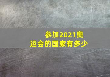 参加2021奥运会的国家有多少