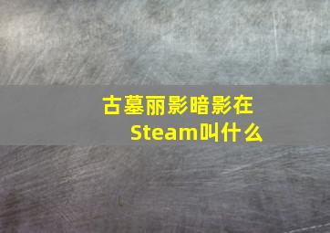 古墓丽影暗影在Steam叫什么