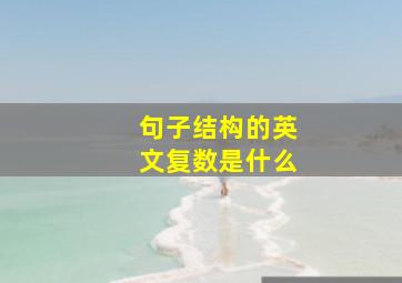 句子结构的英文复数是什么