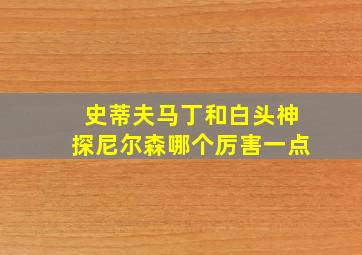 史蒂夫马丁和白头神探尼尔森哪个厉害一点