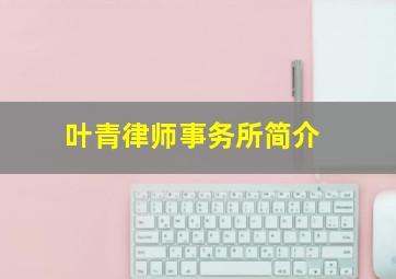 叶青律师事务所简介