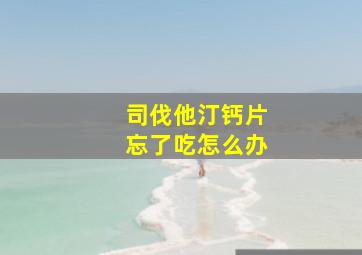 司伐他汀钙片忘了吃怎么办