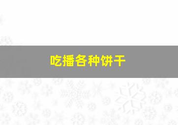 吃播各种饼干