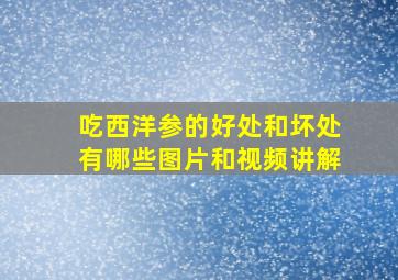 吃西洋参的好处和坏处有哪些图片和视频讲解