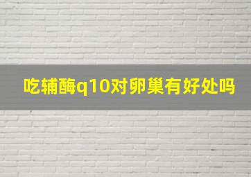 吃辅酶q10对卵巢有好处吗