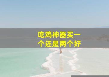 吃鸡神器买一个还是两个好