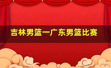 吉林男篮一广东男篮比赛