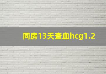 同房13天查血hcg1.2