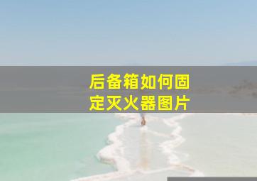 后备箱如何固定灭火器图片