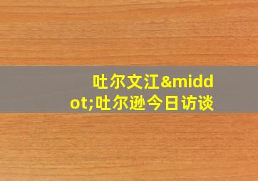 吐尔文江·吐尔逊今日访谈