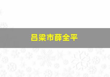 吕梁市薛全平